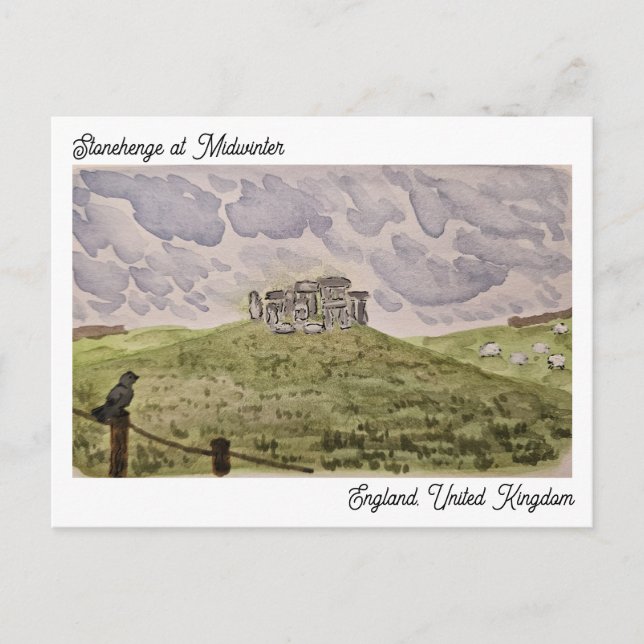 Carte postale de Stonehenge (Devant)