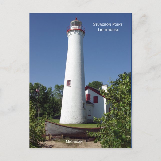Carte postale de Sturgeon Point Lighthouse haute (Devant)