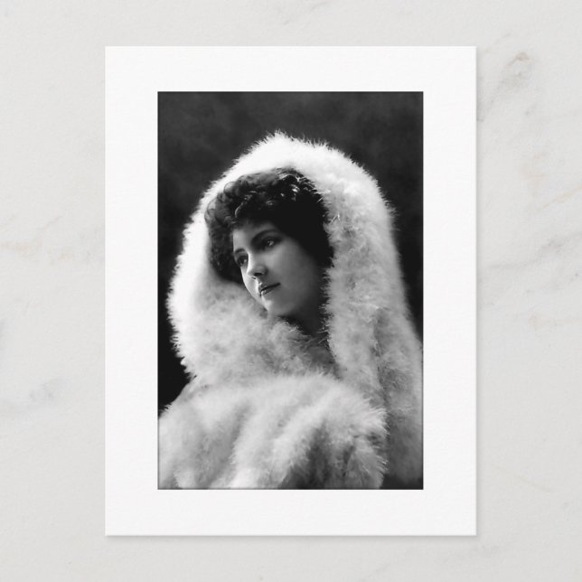 carte postale de style camée de dame victorienne (Devant)