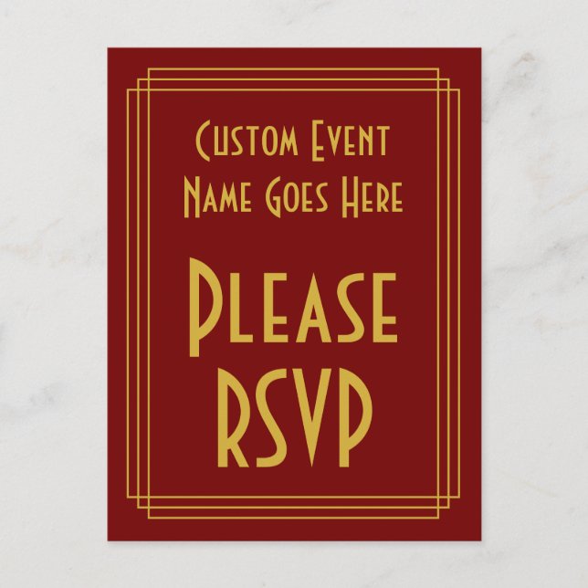 Carte postale de style inspiré des années 1920 "Me (Devant)