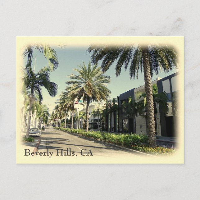 Carte postale de style rétro Beverly Hills ! (Devant)