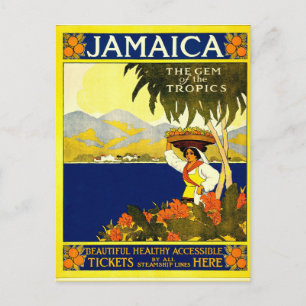 Carte postale de style vintage Jamaïque