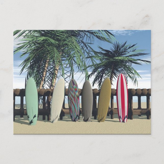 Carte postale de surf (Devant)