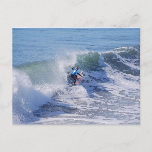Carte postale de surfeur californien (Devant)
