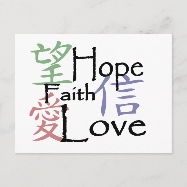 Carte postale "de symboles chinois" (Devant)