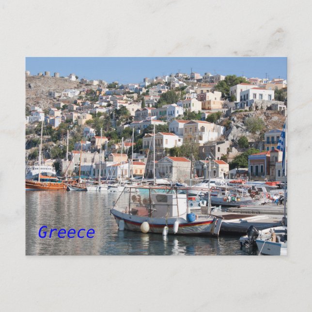 Carte postale de Symi en Grèce (Devant)