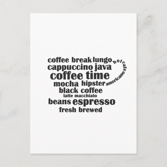 Carte postale de tasse à café (Devant)