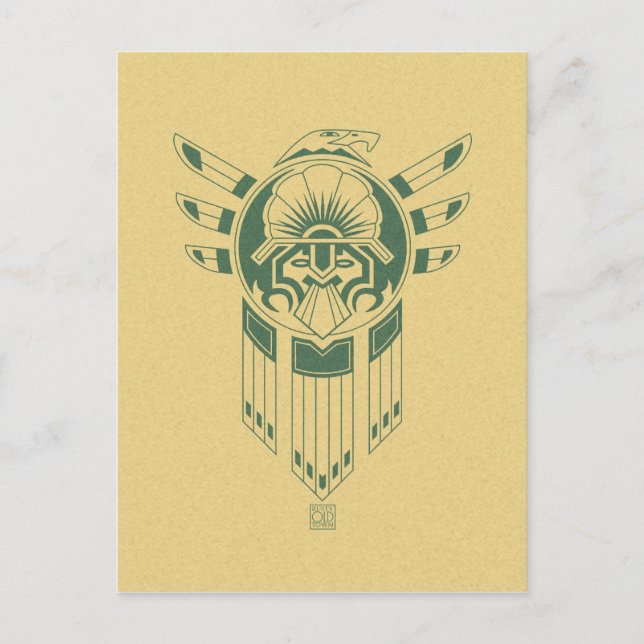 Carte postale de tatouage d'oiseaux inca (Devant)