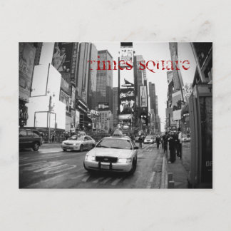 Carte postale de Taxi Carré du New York Times en n