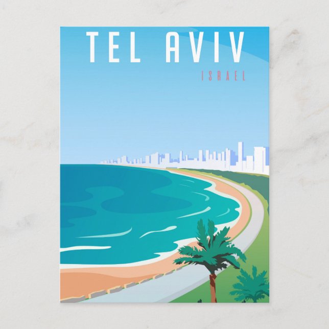 *~* Carte postale de Tel Aviv Israël Paysage urbai (Devant)