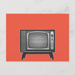 Carte postale de télévision rétro Pop Art