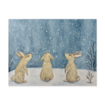 Carte postale de tempête hivernale
