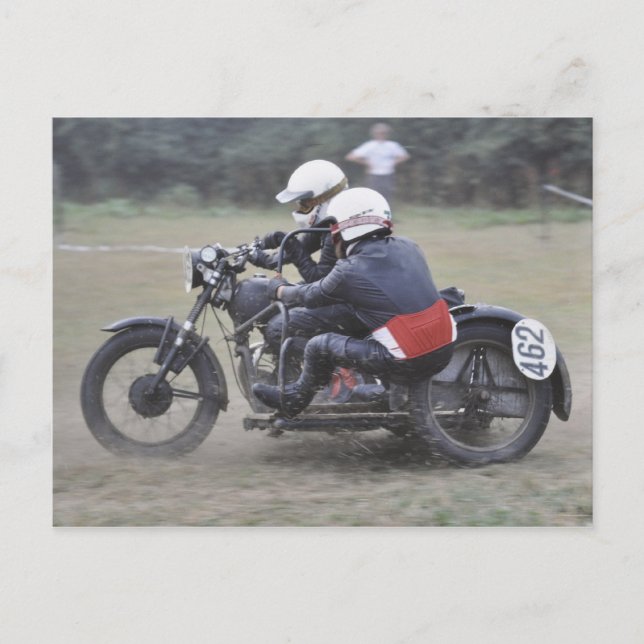 Carte postale de tenue de sidecar avant '65 (Devant)