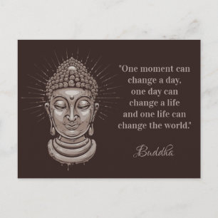 Carte postale de texte personnalisée Bouddha Quote