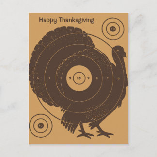Carte postale de thanksgiving de cible de la