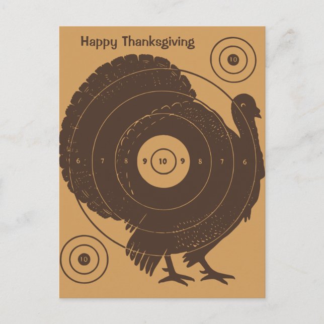 Carte postale de thanksgiving de cible de la (Devant)