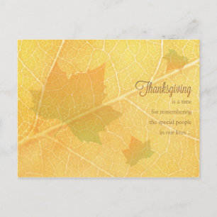 Carte postale de Thanksgiving pour l'entreprise / 