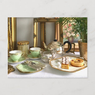 Carte postale de thé de l'après-midi