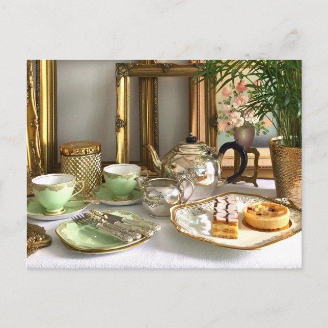 Carte postale de thé de l'après-midi (Devant)