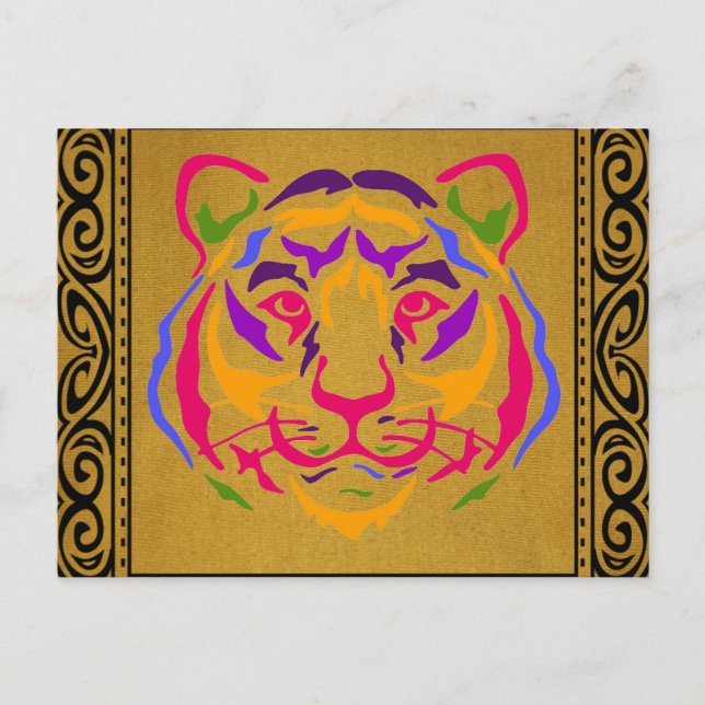 Carte postale de tigre (Devant)