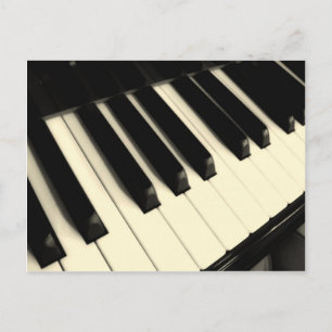Carte postale de touches de piano
