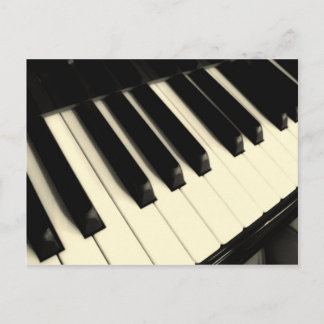 Carte postale de touches de piano