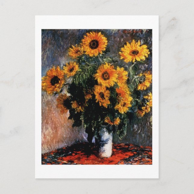 Carte postale de tournesols (Devant)