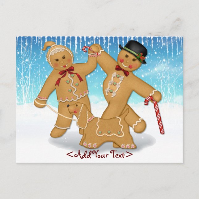 Carte postale de trio de pain d'épice (Devant)