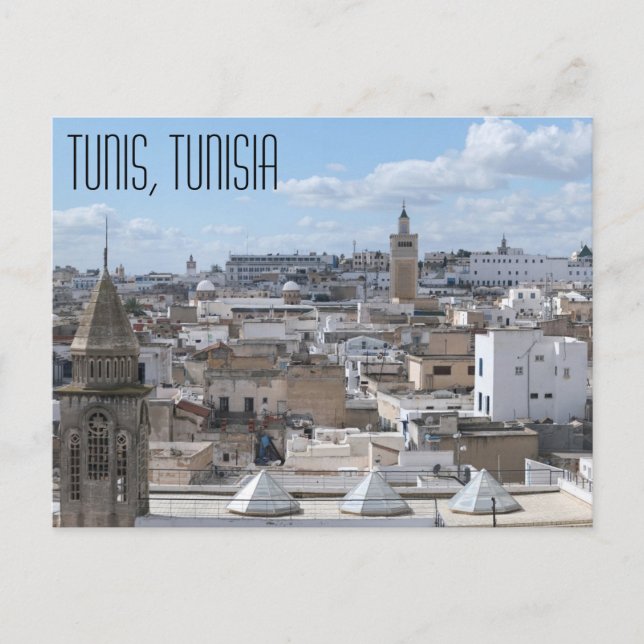 Carte postale de Tunis, Tunisie (Devant)