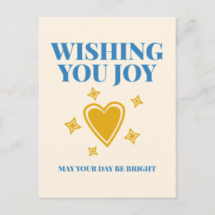 Carte postale de typographie sincère vous souhaita
