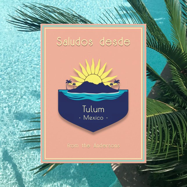 Carte postale de vacances à Tulum, Mexique, Yucatá (Créateur téléchargé)