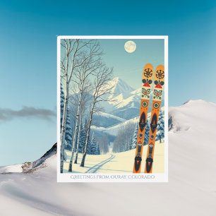 Carte postale de vacances de ski à Ouray Resort Co