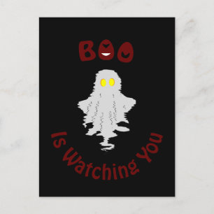 Carte postale de vacances d'Halloween   Boo vous r