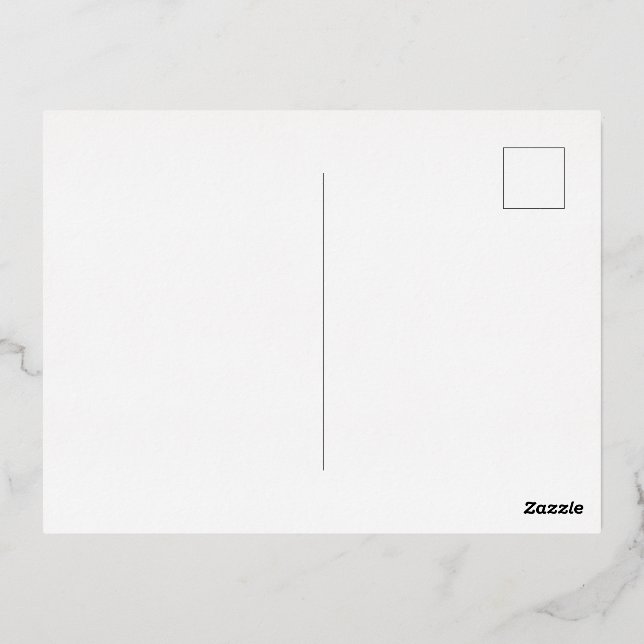 Carte postale de vacances en aluminium (Verso)
