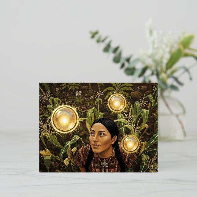 Carte Postale De Vacances En Aluminium 9th Century Light Orb - (Debout devant)