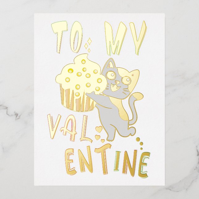 Carte Postale De Vacances En Aluminium À ma Saint Valentin (Recto)
