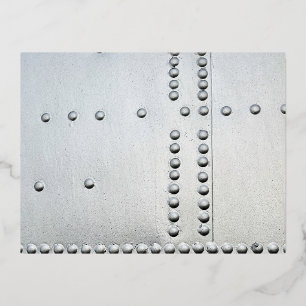 Carte Postale De Vacances En Aluminium Aéronefs en aluminium - Peau Abstraite