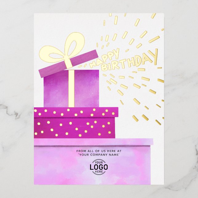 Carte Postale De Vacances En Aluminium Ajouter Logo Amusants Pink Chaud Cadeaux Business  (Recto)