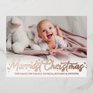 Carte Postale De Vacances En Aluminium Annonce photo d'anniversaire pour le Noël le plus 
