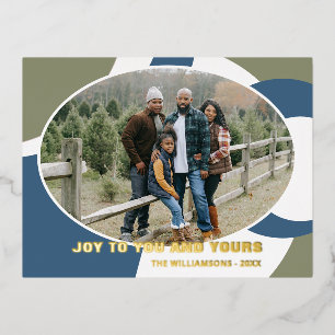 Carte Postale De Vacances En Aluminium Art moderne géométrique Abstrait Motif or