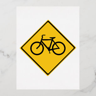 Carte Postale De Vacances En Aluminium Bicyclette pour panneau routier