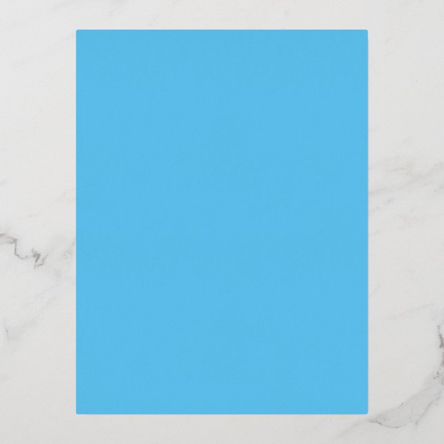 Carte Postale De Vacances En Aluminium Bleu Ciel #5EC5F3, Hosta Bleu (Recto)