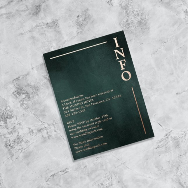 Carte Postale De Vacances En Aluminium Boîtier moderne Emerald Green Black élégant (Créateur téléchargé)