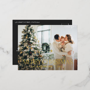Carte Postale De Vacances En Aluminium budget de Noël botanique élégant cerf floral foi