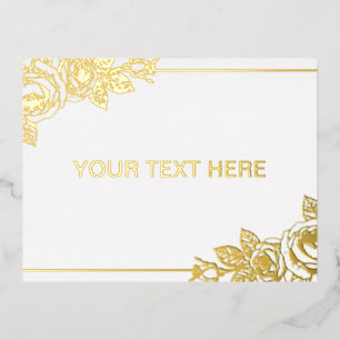 Carte Postale De Vacances En Aluminium Cadre botanique élégant