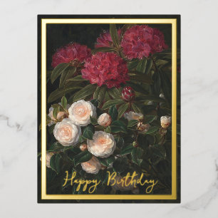 Carte Postale De Vacances En Aluminium Camellias Et Rhododendrons