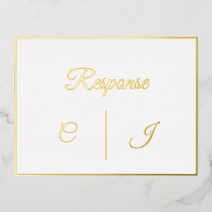 Carte Postale De Vacances En Aluminium Carte de Mariage RSVP réponse
