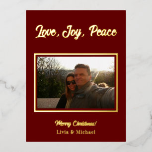 Carte Postale De Vacances En Aluminium Carte de Noël photo Joyeux Noël
