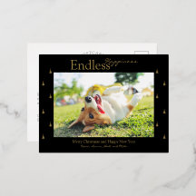 Carte postale en aluminium pour les fêtes de Noël
