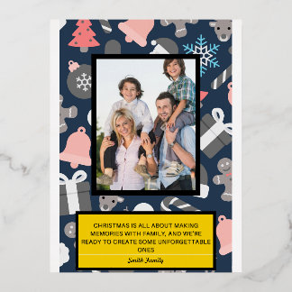 Carte Postale De Vacances En Aluminium Carte souvenir de Noël inoubliable